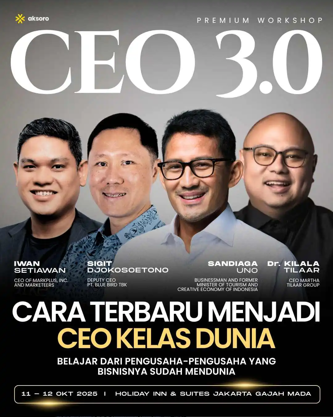 Momen Terakhir Tahun ini Untuk Belajar Langsung dari Pak Sandi
